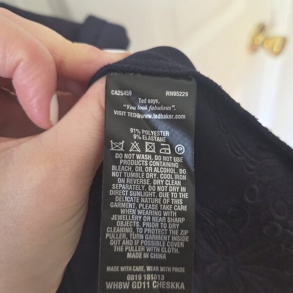 Ted Baker Dress US 6 Cheskka Lace and Mesh Skater Dress NWT $315 - Picture 12 of 15